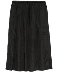 6397 - Drawstring Elastic-Waist Skirt - Lyst