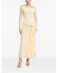 Bardot - Selina Off-Shoulder Ruched-Detail Maxi Dress - Lyst