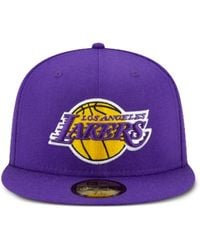 KTZ - 59Fifty Nba Los Angeles Lakers Side Patch Fitted Hat - Lyst