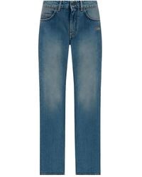 Off-White c/o Virgil Abloh - Embroidered-Logo Jeans - Lyst