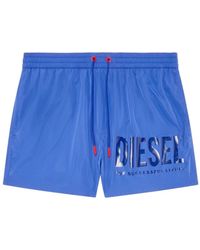 DIESEL - Maxi Logo Swim Shorts - Lyst