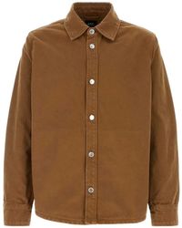 A.P.C. - Button Down Jacket - Lyst