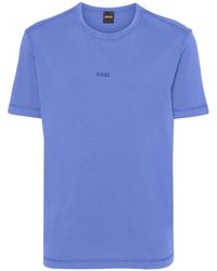 BOSS - Logo-rubberised Cotton T-shirt - Lyst