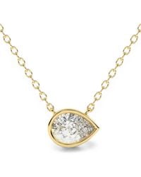 Diamond Essentials - Lab-Grown Diamond Solitaire Necklace - Lyst
