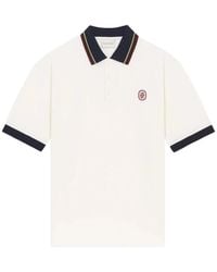 Drole de Monsieur - Mirror Logo-Embroidered Polo Shirt - Lyst