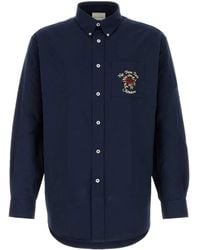 Drole de Monsieur - La Chemise Slogan Fleurs Shirt - Lyst