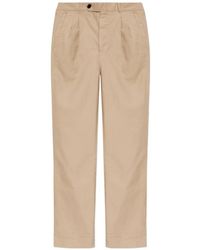 AllSaints - Pleated Straight-Leg Trousers - Lyst