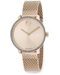 Movado - Bold Crystal-Embellished 34Mm Watch - Lyst