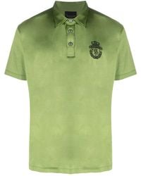 Billionaire - Crest-Embroidered Polo Shirt - Lyst