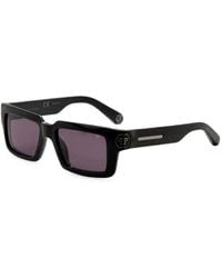 Philipp Plein - Sonnenbrille Mit Eckigem Gestell - Lyst