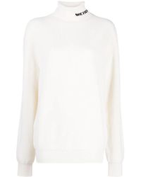 we11done - Intarsia-Knit Roll-Neck Jumper - Lyst