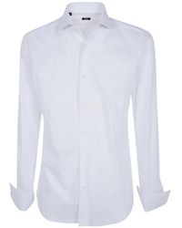 Barba Napoli - Spread-Collar French-Cuff Shirt - Lyst