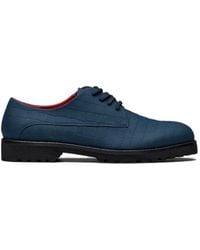 HIDE & JACK - Spencer Croc-Effect Derby Shoes - Lyst