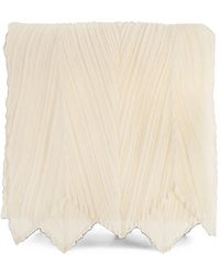 Pleats Please Issey Miyake - Pleated Zigzag-Edge Scarf - Lyst