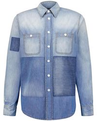 Givenchy - Patchwork Denim Shirt - Lyst