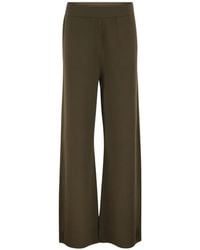 Max Mara - Wide-Leg Knit Trousers - Lyst