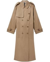 Stella McCartney - Belted Cotton Trench Coat - Lyst