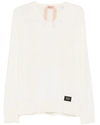 N°21 - V-Neck Sweater - Lyst