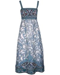 Veronica Beard - Rye Paisley-Print Sleeveless Midi Dress - Lyst