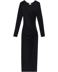 Isabel Marant - Side-Gathered Long-Sleeve Midi Dress - Lyst