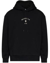 MM6 by Maison Margiela - Logo-Print Hoodie - Lyst