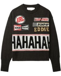 ERL - Slogan-Intarsia Jumper - Lyst