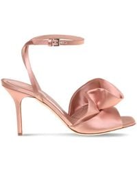 Alberta Ferretti - Ruffled Satin Sandals - Lyst