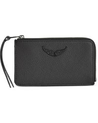 Zadig & Voltaire - Wings-Detail Top-Zip Wallet - Lyst