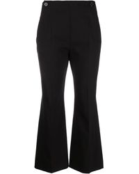 Chloé - Cropped Flared Trousers - Lyst