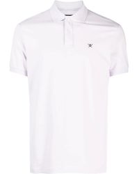 Hackett - Logo-Embroidered Piqué Cotton Polo Shirt - Lyst