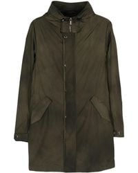 Moorer - Hooded Midi Raincoat - Lyst