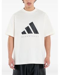 adidas - Basketball Logo-Print T-Shirt - Lyst