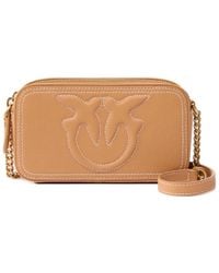 Pinko - Carrie Logo-Embossed Cross Body Bag - Lyst