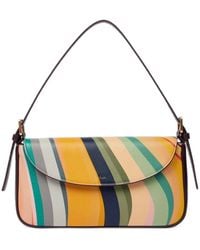 Paul Smith - Swirl Leather Shoulder Bag - Lyst