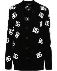 Dolce & Gabbana - ロゴ ウールカーディガン - Lyst