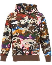 A Bathing Ape - Sudadera Shark Con Capucha Y Motivo Militar - Lyst