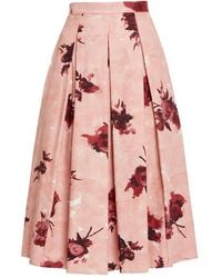 Erdem - ローズプリント スカート - Lyst