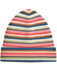 12 STOREEZ - Stripe-pattern Merino Wool-blend Beanie - Lyst