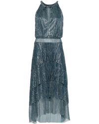 Maje - Midi-jurk Met Plissé-effect - Lyst