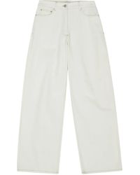 Remain - Cocoon Jeans Met Wijde Pijpen En Contrasterende Stiksels - Lyst
