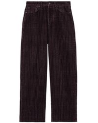 Burberry - Jean À Carreaux Et Coupe Décontractée - Lyst