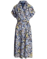 Ralph Lauren - Floral-Print Wrap-Style Dress - Lyst
