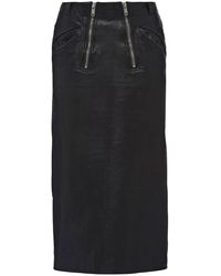 Prada - Jupe En Cuir - Lyst