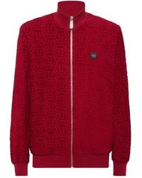 Philipp Plein - Monogram-Jacquard Track Jacket - Lyst