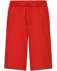Dolce & Gabbana - Logo-Tag Track Shorts - Lyst