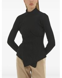 Violante Nessi - Roy Geribbelde Top Met Col - Lyst