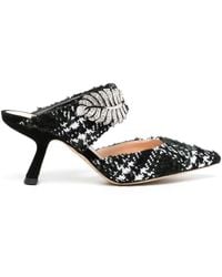 Nicholas Kirkwood - Monstera Wool 70Mm Mules - Lyst