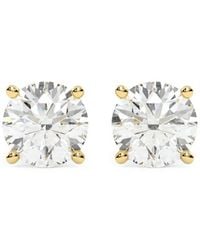 Diamond Essentials - Boucles D'Oreilles Serties De Diamants De Synthèse - Lyst