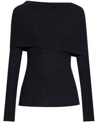 Fabiana Filippi - Off-Shoulder Ribbed Sweater - Lyst