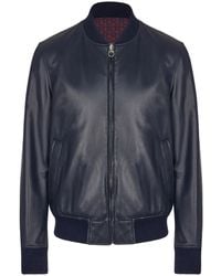 Ferragamo - Gancini-Print Reversible Bomber Jacket - Lyst